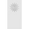 Ekena Millwork Standard Foster Flower Plinth Block With Square Edge, 4"W x 8"H x 1"P PBP040X080X100FOS09 - alternate 2